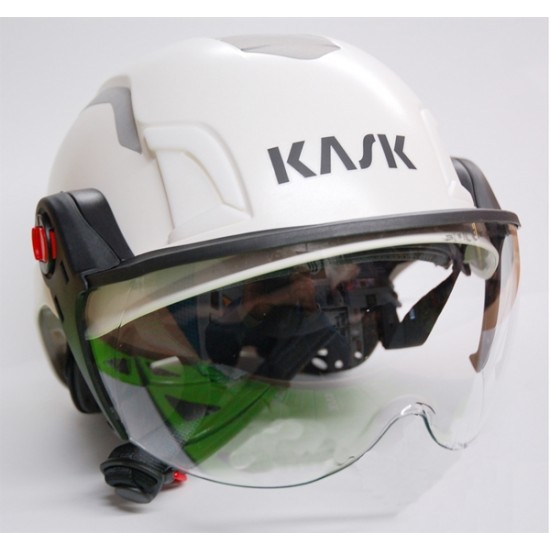 7009W KASK Zenith X E-Rated Helmet - White with Reflective.