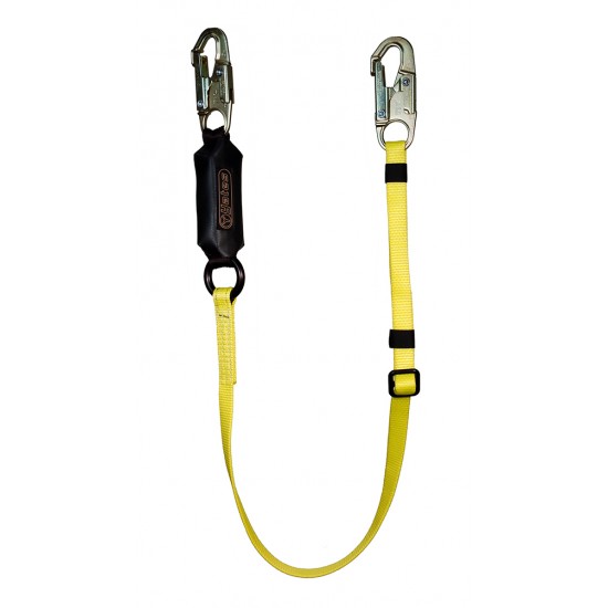 816-12 Adjustable w/6-12 ft. Free Fall SA Lanyard - 3/4" Steel Snap Hooks