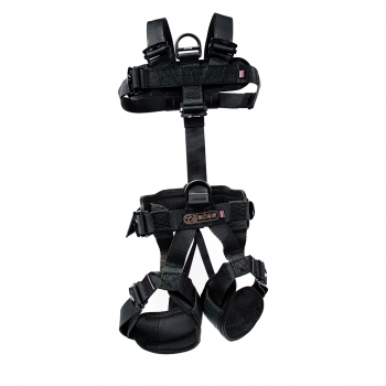 352B Padded Lightweight Assault Full Body Harness with rear waist pad D ring. (Sizes S-XL)