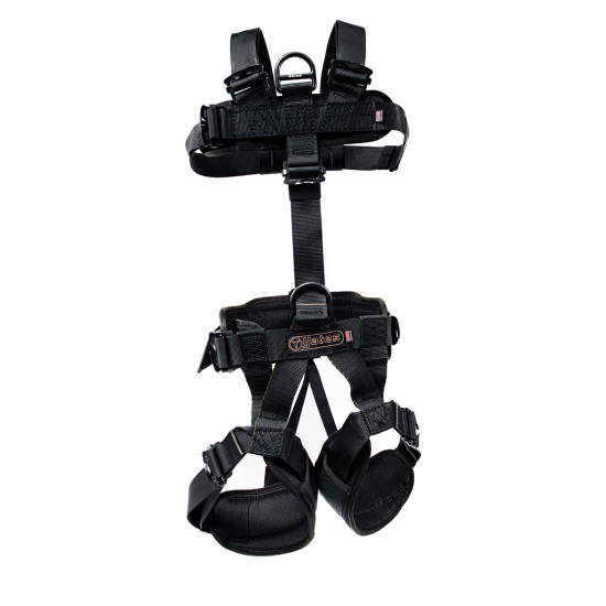 352B Padded Lightweight Assault Full Body Harness with rear waist pad D ring. (Sizes S-XL)